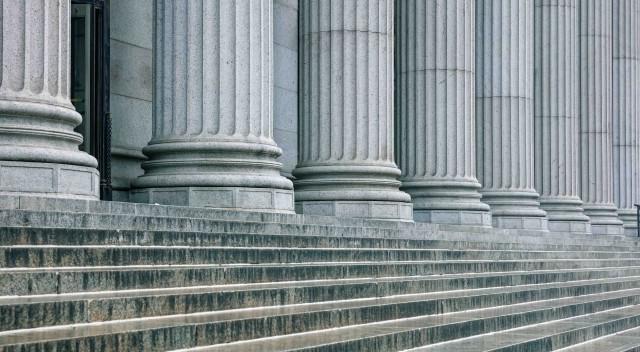 Steps leading up to a capitol building